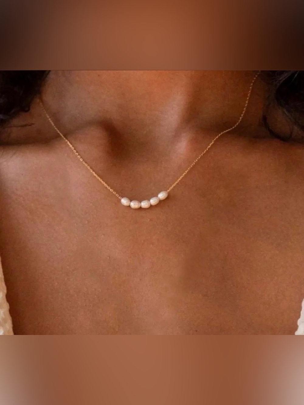 RAMALA • Minimalist Natural Pearl Cluster Necklace